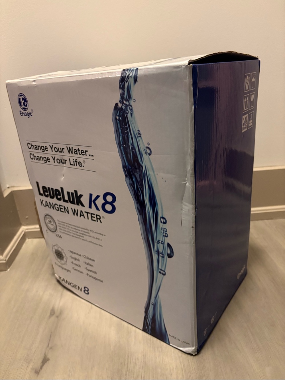 Enagic Leveluk K8 Kangen Water Machine - White & Blue Box